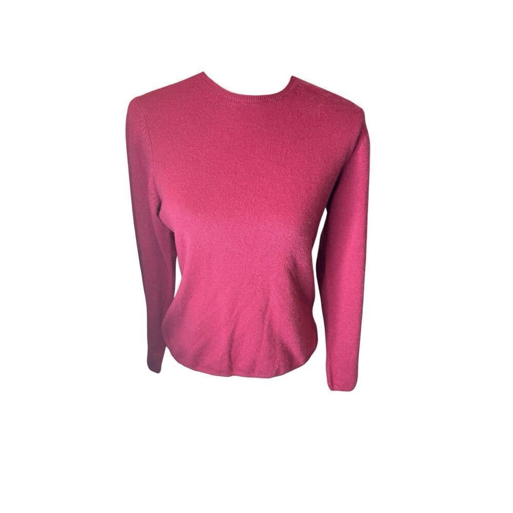 Charter Club 100% Cashmere Sweater Tee - Bright Pink - Size Medium Cozy Soft